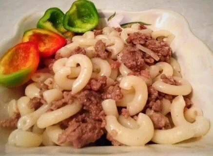 Макароны с фаршем с молоком