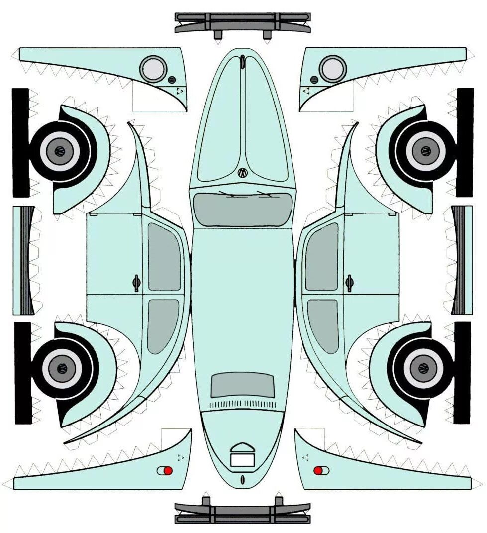 Paper car templates