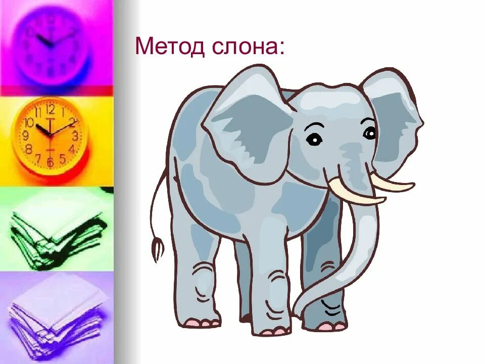 Elephants time. Метод слона. Метод слона в тайм менеджменте. Слон и лягушка в тайм-менеджменте. Слоны в тайм менеджменте это.