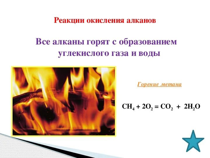 Реакция горения метана формула. 1. Реакция горения метана. Уравнение реакции горения метана. Оорение матана. Продукты горения метана