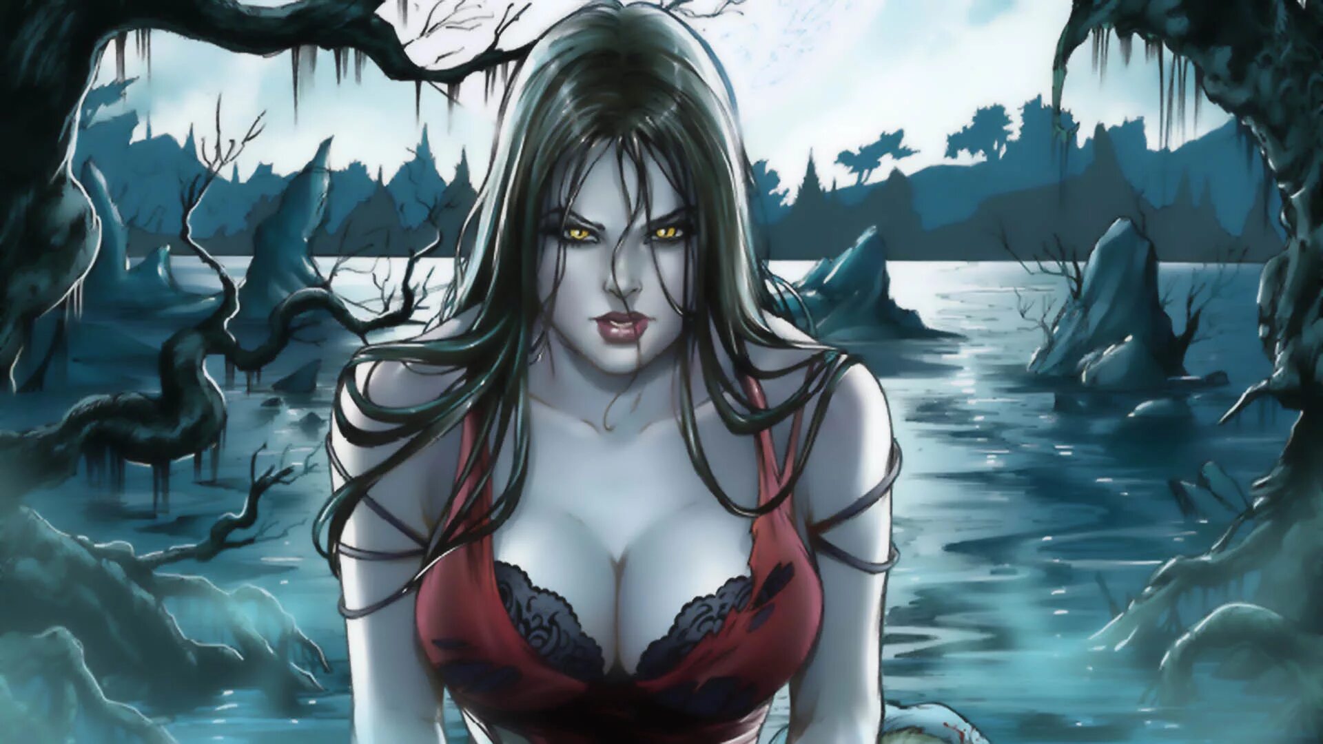 Девушка вампир арт. Вампирелла марвел комикс. Красивые вампирши из комиксов. "леди смерть / lady death. Девушка вампир комикс.