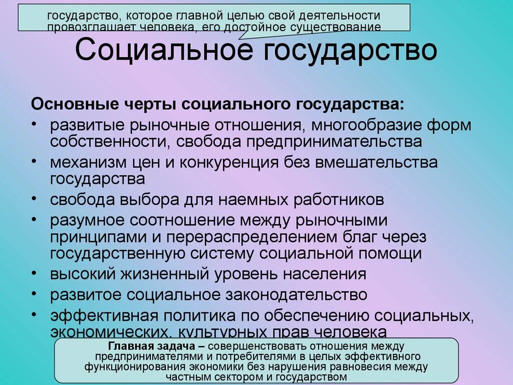 Также включает в себя социальные. Социальное государство. Черты социального государства. Социально егосударсво. Понятие социального государства.