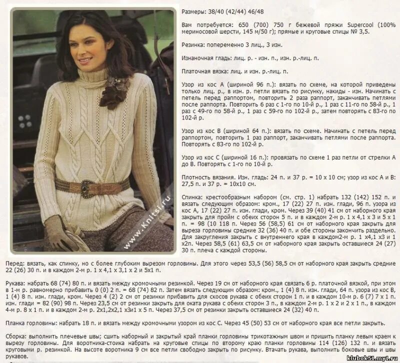 вязание спицами для женщин с описанием и схемами бесплатно. пуловер с центральным ажуром спицами схема. записи в рубрике вязание спицами. вязаные свитера спицами со схемами. записи в рубрике вязание спицами.