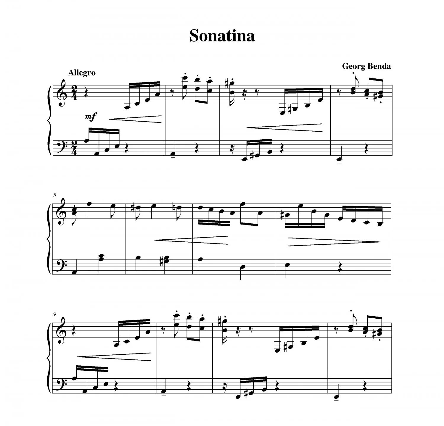 Скарлатти соната ре минор ноты. Шуберт соната до минор. Бенда соната ля минор ноты. Сонатина ля минор ноты. Шуберт соната ля минор опус 42.