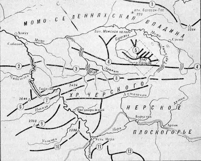 гора хребет черского на карте. гора победа хребет черского на карте. лукоянский хребет на карте. вершина победа на карте россии. гора хребет черского на карте.