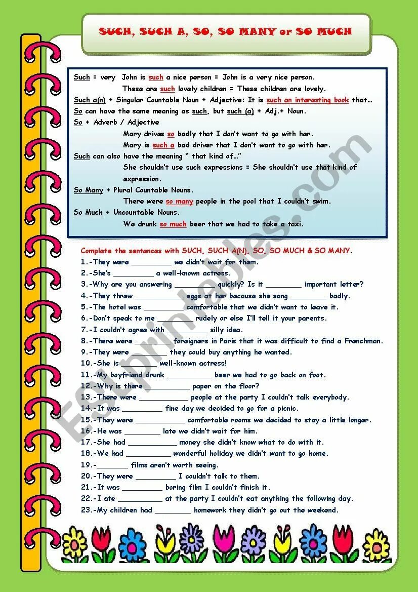 Complete with such or such a. So such упражнения. so such such a worksheets. so such exercises. so such esl.