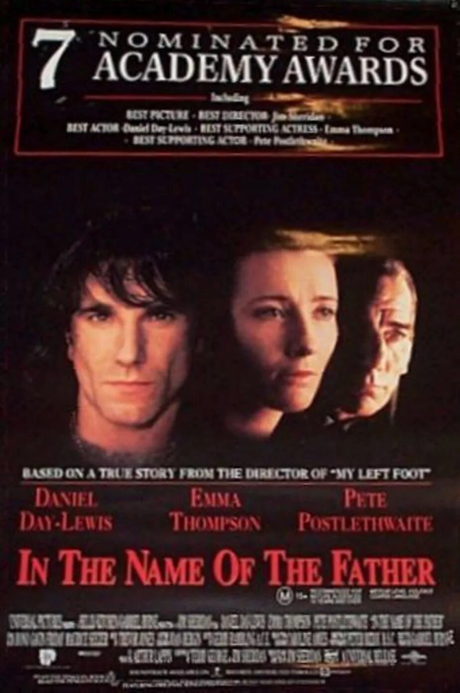 In the name of the father 1993. Дэниел Дэй-Льюис во имя отца. In the name of the father 1993 poster. Во имя отца 1993