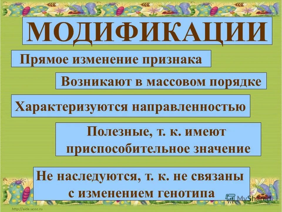 Прямое изменение. Прямое изменение
