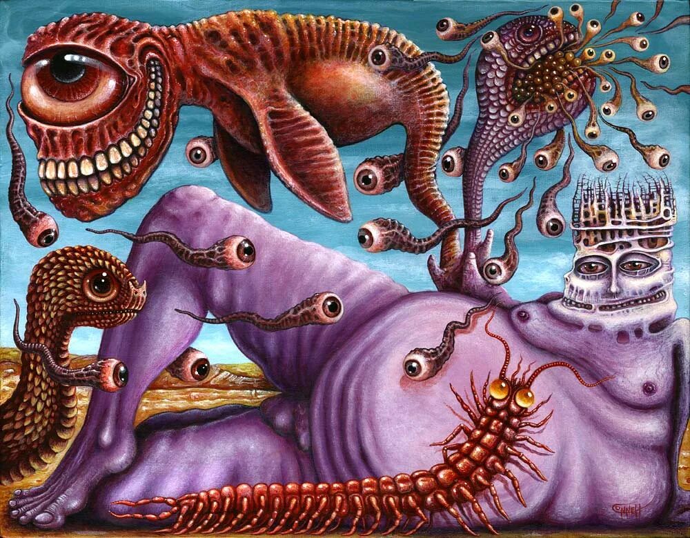 Галлюцинации воображения. Robert steven connett psychedelic art. роберт коннект. сюрреализм галлюцинации.