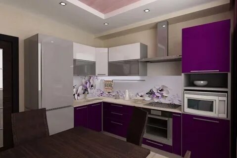 Угловая кухонный гарнитур 9 кв м