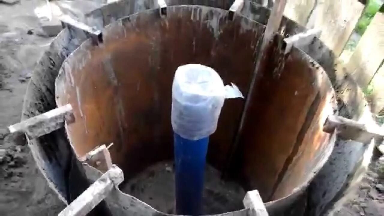 Щитовая опалубка круглая под колодец 1500мм. 9. Опалубка круглого жб колодца 1м. Залить кольцо. Круглая опалубка для бетона.