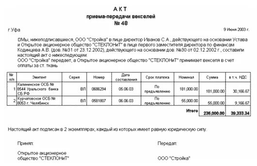 Передача имущество в счет долгов. Акт приёма-передачи векселя образец простой. Акт приема-передачи ценных бумаг образец заполнения. Акт приемки передачи ценных бумаг образец. Акт приемки передачи векселя образец.