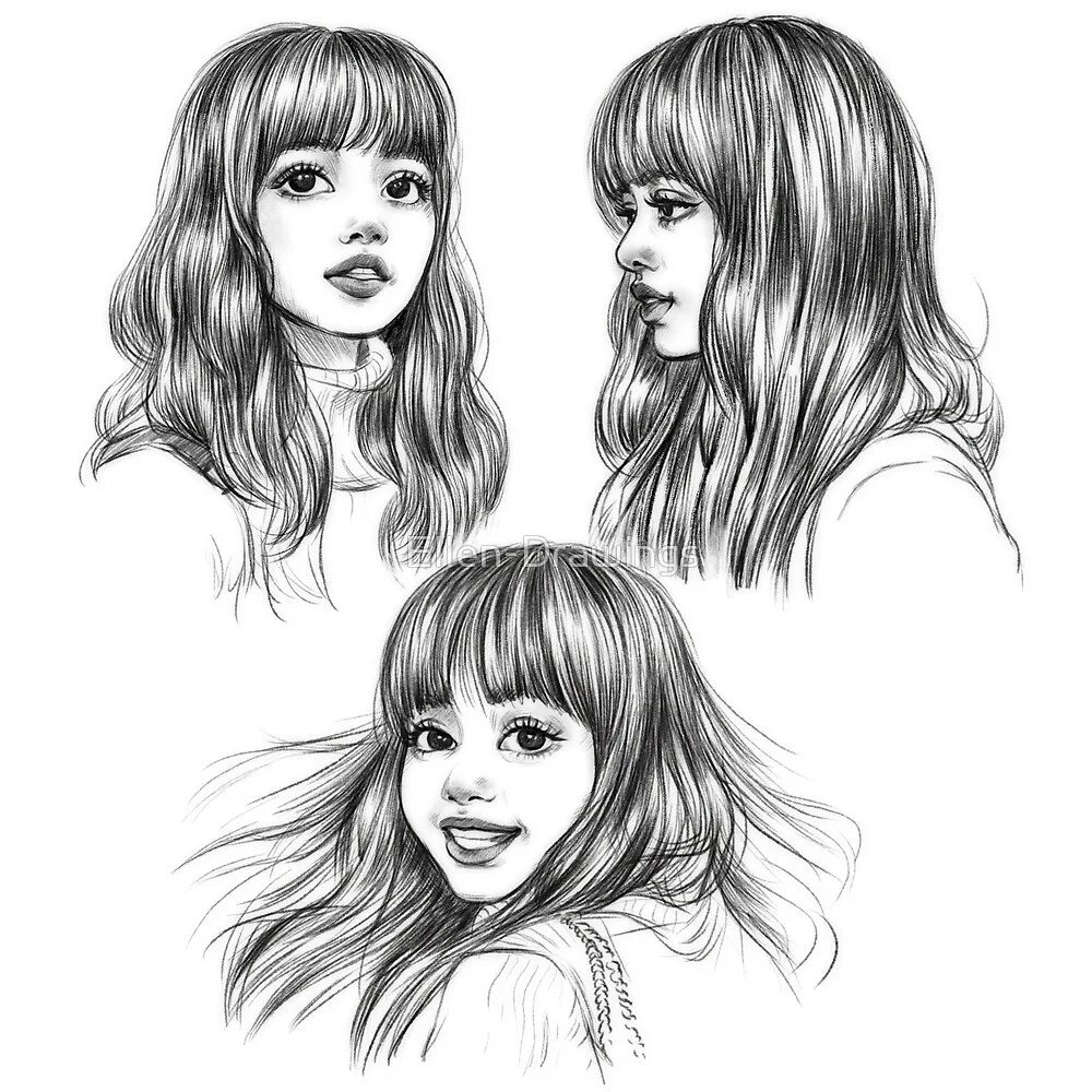 Блэк пинк туториал. Блэк пинк лиса портрет. рисунки blackpink lisa. наброски блэк пинк. скетч blackpink.