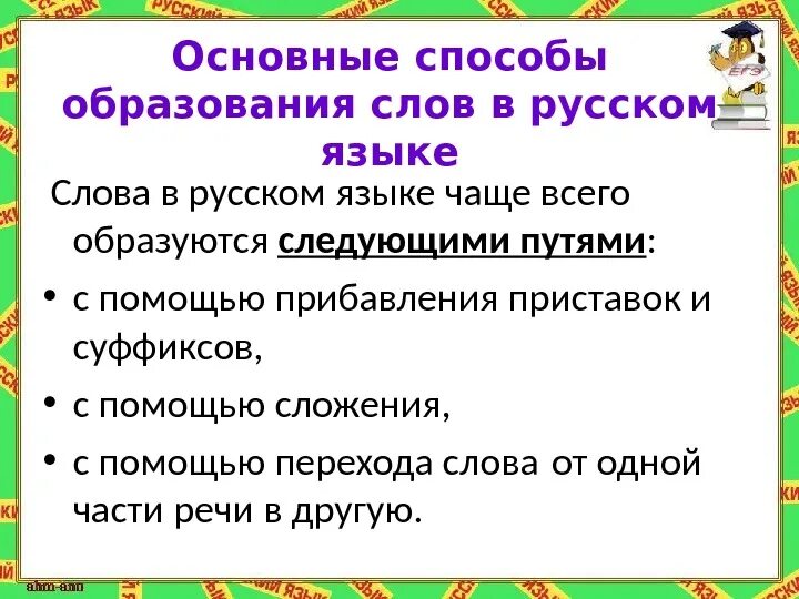 Образование новых слов