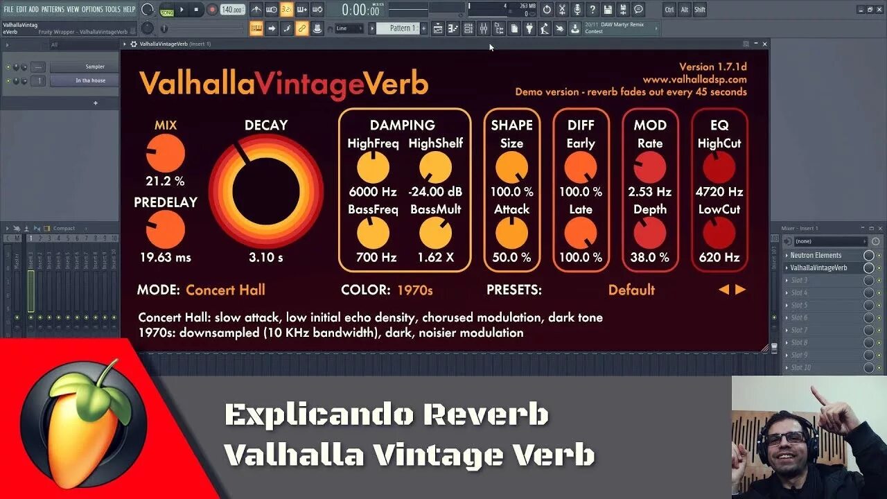 Словед басс. Ревербератор Вальхалла. Valhalla Reverb FL Studio 20. Valhalla Vintage Reverb 1.7.1. Valhalla Vintage verb.