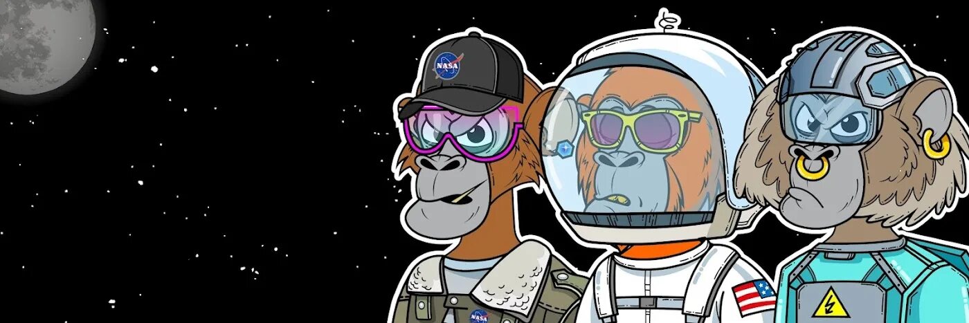 Astronaut ape. Nft space monkey. nft космонавт обезьяна. ape nft.