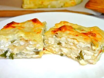 Пирог из лаваша с сыром и зеленью