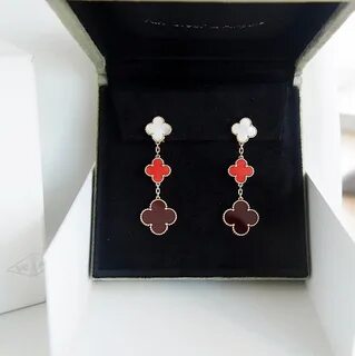 Van cleef alhambra серьги