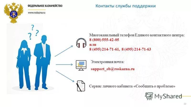 Связаться со службой поддержки. Единая сервисная служба пдф. Ржаксинское казначейство адрес электронной почты.