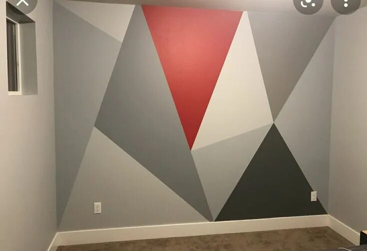 Геометрия стен фото A Casinha Pinturas Artísticas (@acasinha) * Fotos e vídeos do Instagram Pintura