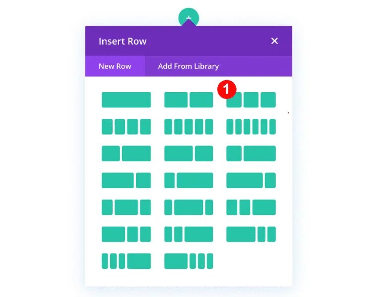 Create row. Create row layout.