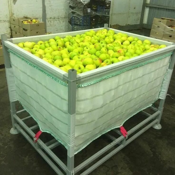 Контейнер дискавери. Контейнер яблоко. Контейнер для яблок 1200х1000 промышленный. Пластиковые коробки с яблоками.