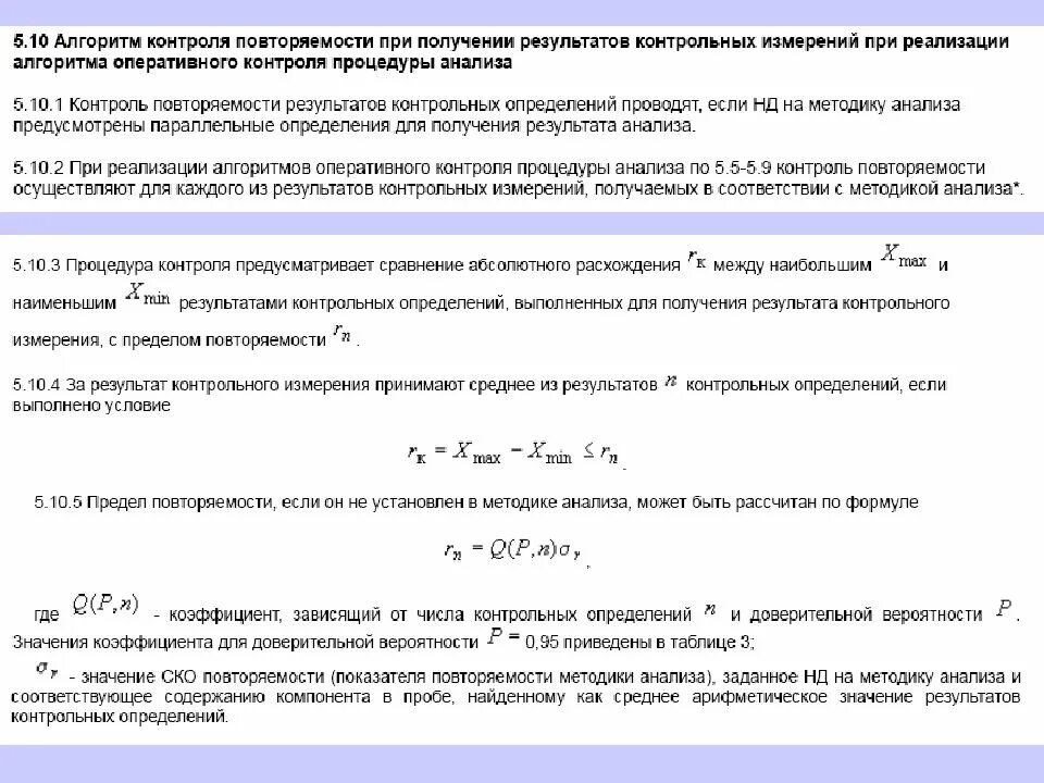 Алгоритмы оперативного контроля процедуры анализа. Воспроизводимость результатов анализа. Алгоритм оперативного контроля повторяемости. Оперативный контроль примеры. Результат контрольной процедуры