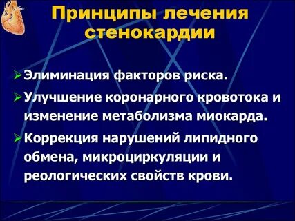 Лечение стенокардии