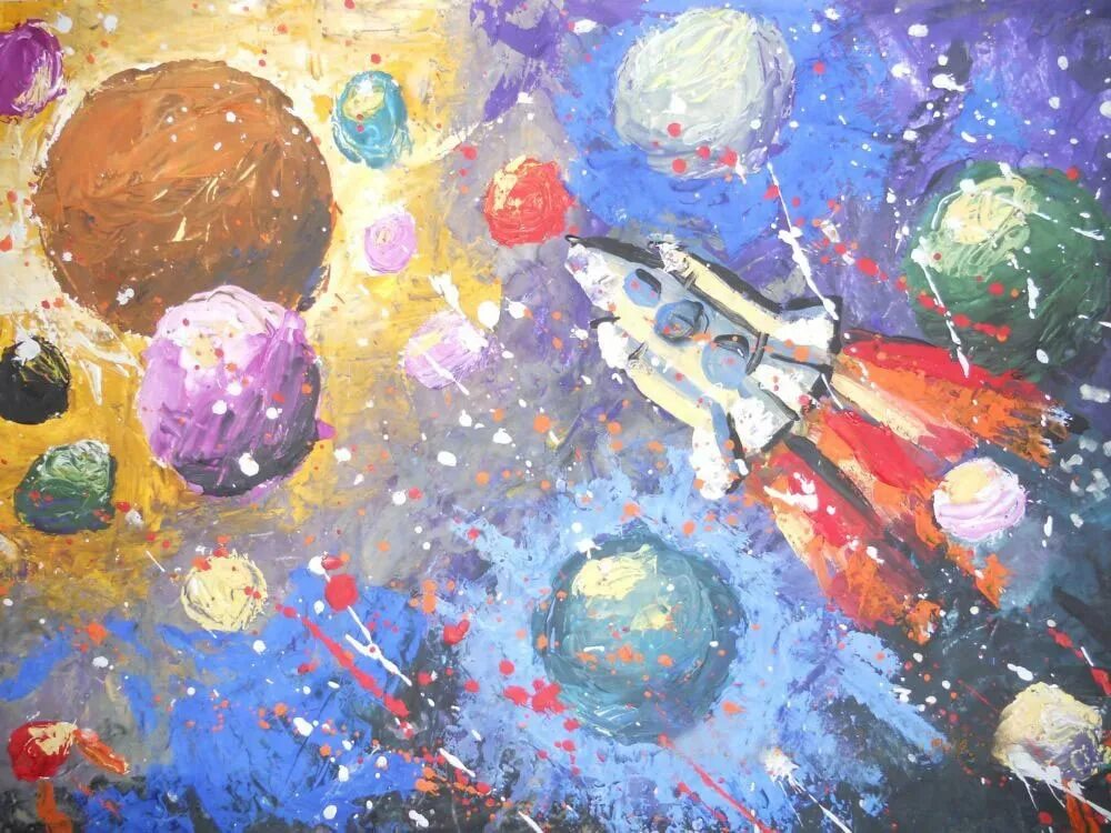 Картины на тему космос для детей. Рисунок на тему космос. Картины на тему космос для детей. Картины на тему космос для детей. Рисунки на тему космос глазами детей.
