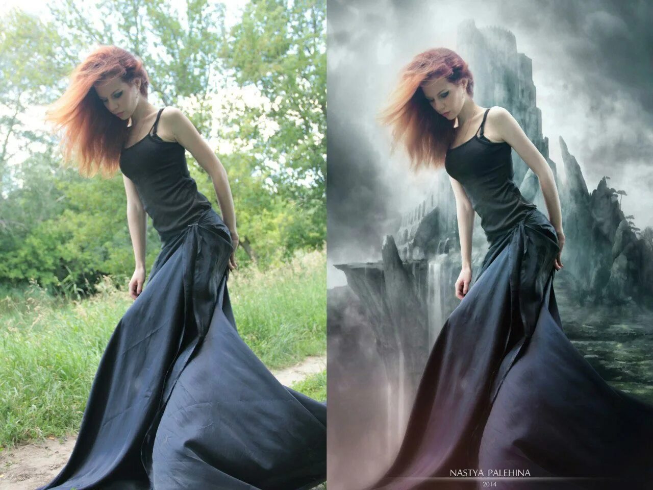 Ретушь до и после. Снимки с цветокоррекцией. Магия фотошопа до и после. Красивые обработанные фото. Обработка в стиле фэнтези.