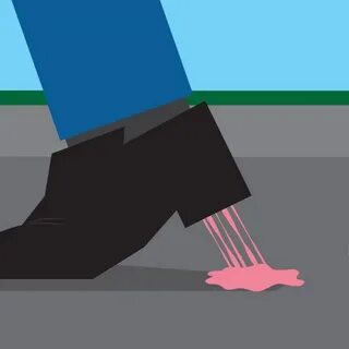 Foot stuck