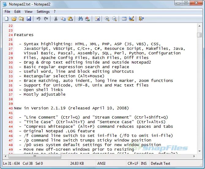 Notepad2. Notepad2 4.2.25. Программа Editor Notepad. Notepad Windows.