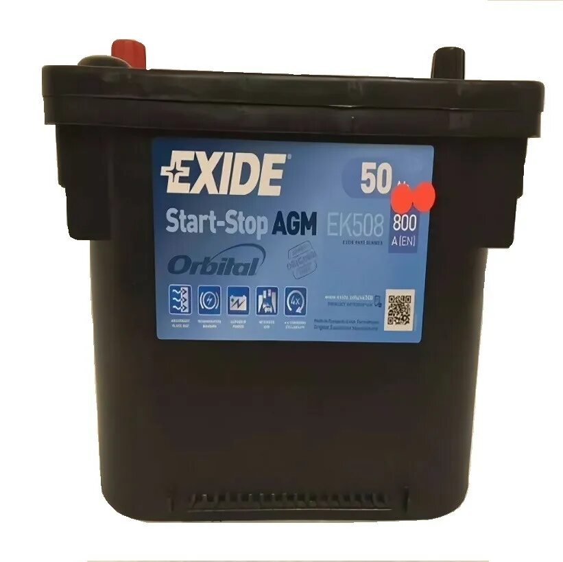 Exide ek508. Exide start AGM ek508. Exide ek508 start-stop. Автомобильный Exide AGM ek508.