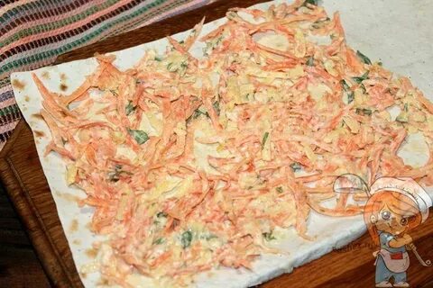 Начинка с корейской морковкой