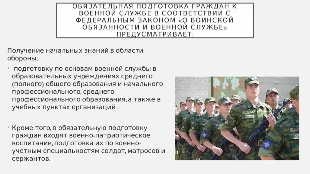 Подготовка к военной службе. Обязательная подготовка граждан к военной службе. Обязательная Военная служба. Обязательная подготовка к воинской службе. Подготовка граждан к воинской службе.