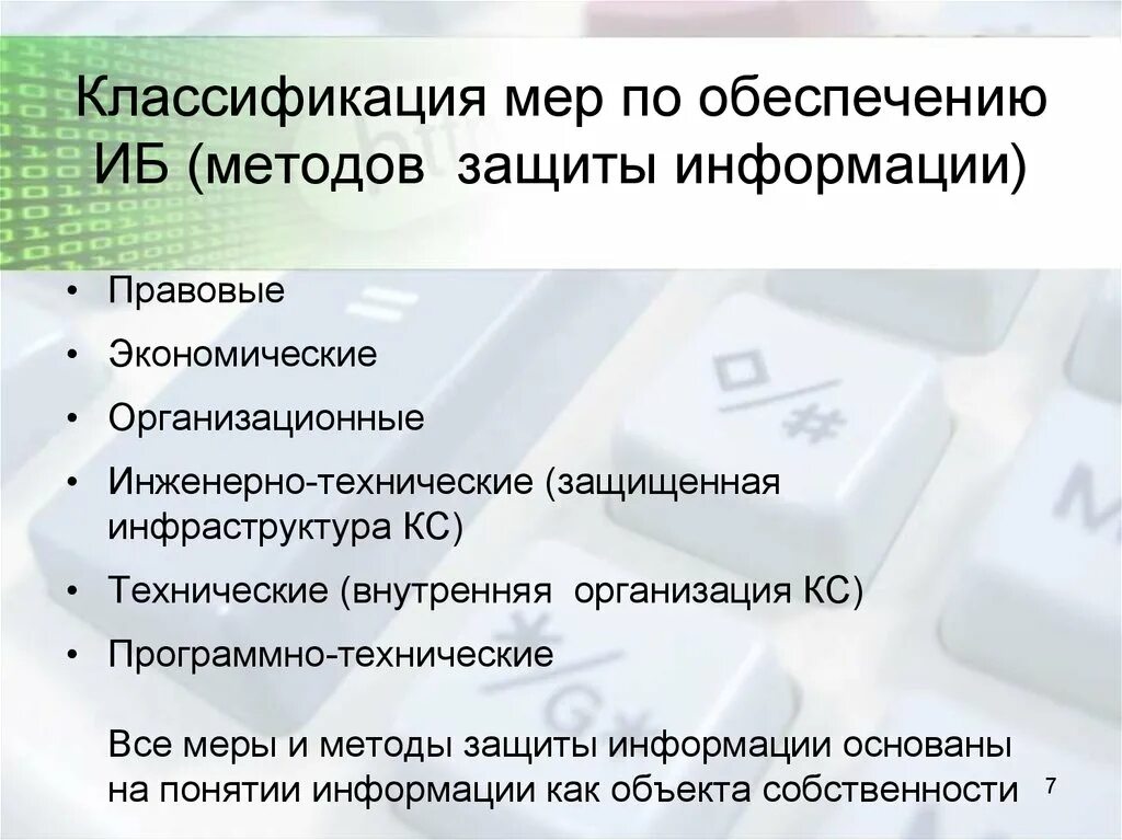 Методы реализации защиты. Классификация мер защиты информации. Меры защиты информационной безопасности. Меры защиты информации в информационных. Классификация мер обеспечения информационной безопасности.