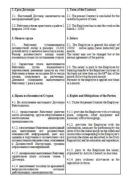 Пример перевода английский русский. Пример договора на английском языке. Контракт на английском языке. Трудовой договор на английском языке. Трудовой договор на английском образец.