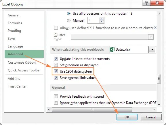 Fixed date. Ignore other applications that use dynamic data exchange (dde). =system date().