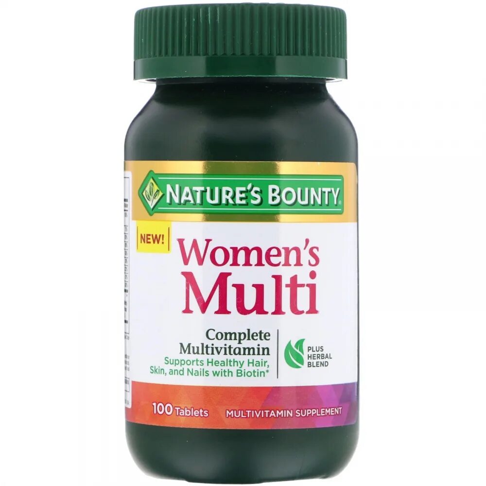 Мультивитамины отзывы врачей. Nature's Bounty витамины для женщин. Мультивитамины nature Baunty для женщин после 50. Витамины women's Multivitamin Complex. Multivita мультивитамины 100.