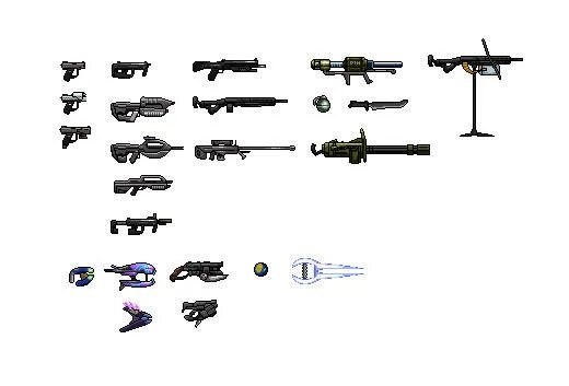 Weapon sprites