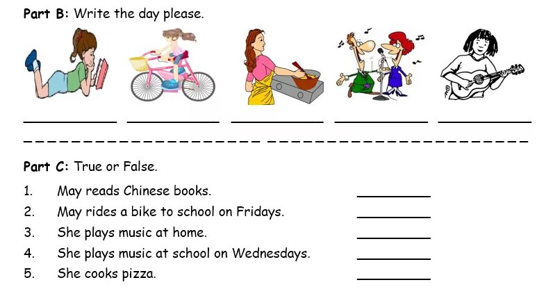 Чтение Elementary Worksheet. Задания на английском для Elementary. Чтение present simple. Reading for Beginners. Singing songs перевод на русский