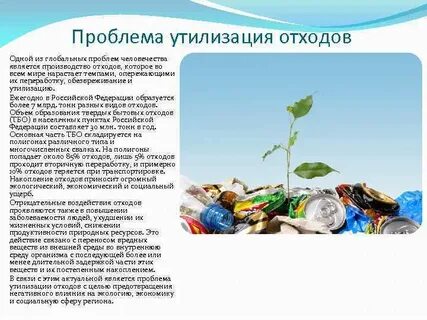 Проект проблема утилизации отходов