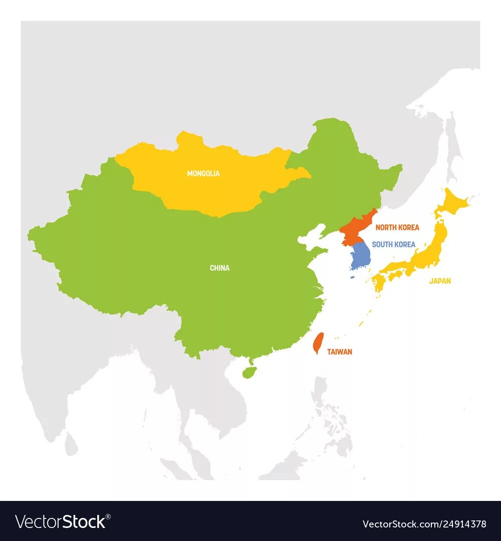 Asia region. Восточная Азия на карте. Северо Восточная Азия на карте. Карта Юго-Восточной Азии и Китая. Северо-Восток Азии карта.