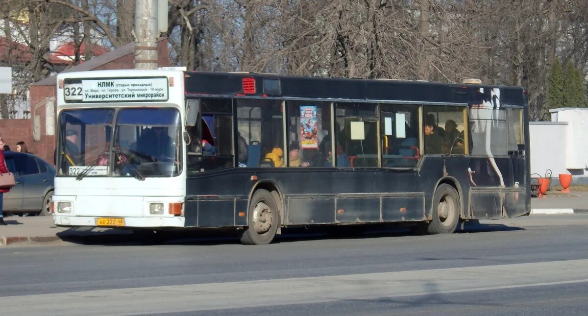 60 автобус липецк. Ман 222 а60. Автобус 322 Липецк. Автобус ман в Липецке. Маршрутка 222.