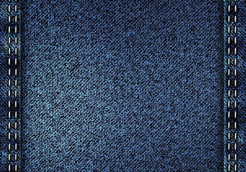 Джинсовая ткань цвета индиго из полиэстера хлопка и лайкры купить оптом в Москве