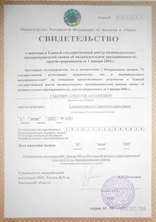 Получить свидетельство о регистрации индивидуального предпринимателя
