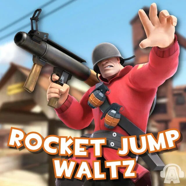 Rocket jump waltz. Rocket Jump Waltz Remix. Team Fortress 2 Rocket Jump. Team Fortress 2 солдат рокет джамп. Rocket Jump Waltz Notes.