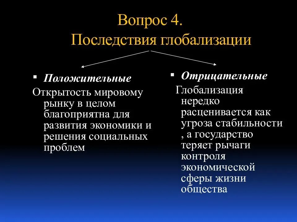 Сравнительная таблица последствия глобализации мировой экономики. Последствия глобализации. Положительные последствия глобализации. Положительные и отрицательные последствия глобализации. Положительные и отрицательные последствия экономики