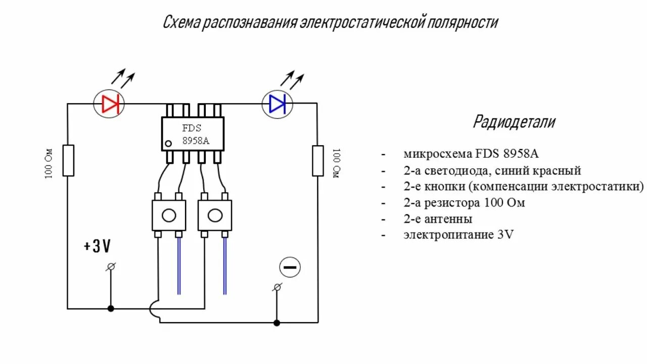Индикатор электростатического поля. Индикатор электростатического поля схема. детектор статического электричества схема. детектор статического поля схемы. индикатор полярности напряжения схема.