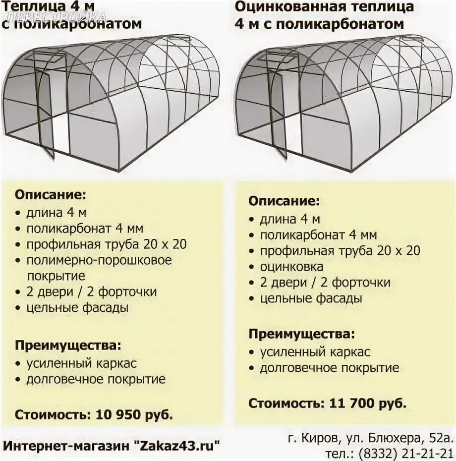 Сколько теплице